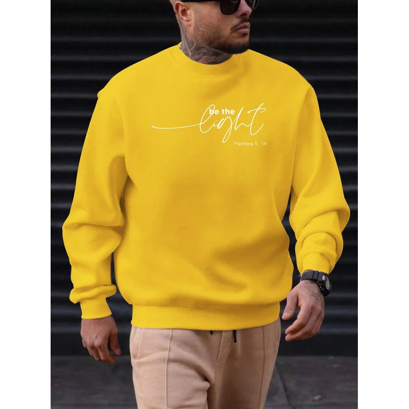 Herren Baumwoll-Sweatshirt mit Rundhals