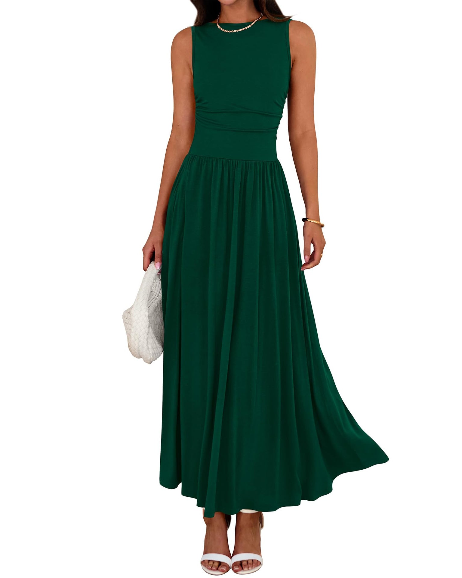 Faltenrock Kleid Lang