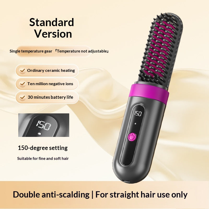 Kabelloser 2-in-1 Haarglätter und Lockenstab mit Ionen – Ansicht 7