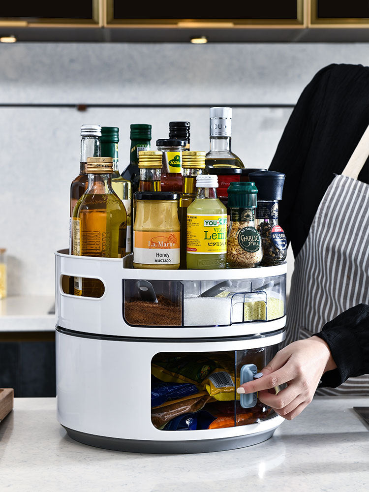 Drehbarer Küchen-Organizer, 2-lagig – Bild 9 | LuxeStyle