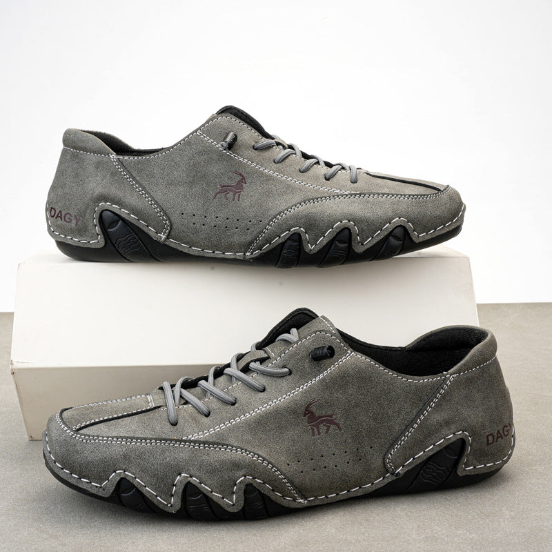 Low-Top Herren Sneaker Martin in Marineblau – Bild 3 | LuxeStyle