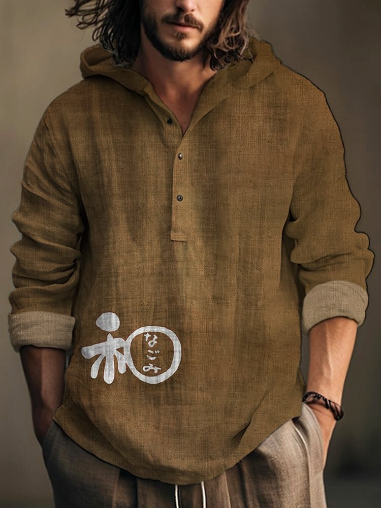 Herren Kapuzenpullover mit Knöpfen – Bild 13 | LuxeStyle