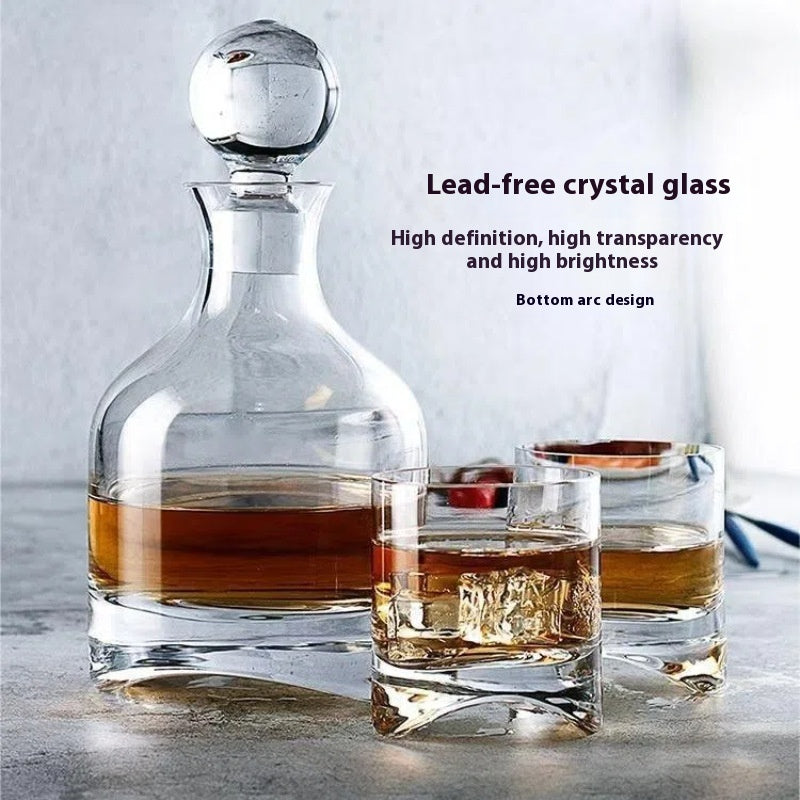 Whiskey-Set aus Kristallglas