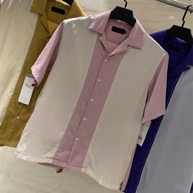 Loose Fit Herrenhemd Kurzarm mit Revers – Ansicht 6
