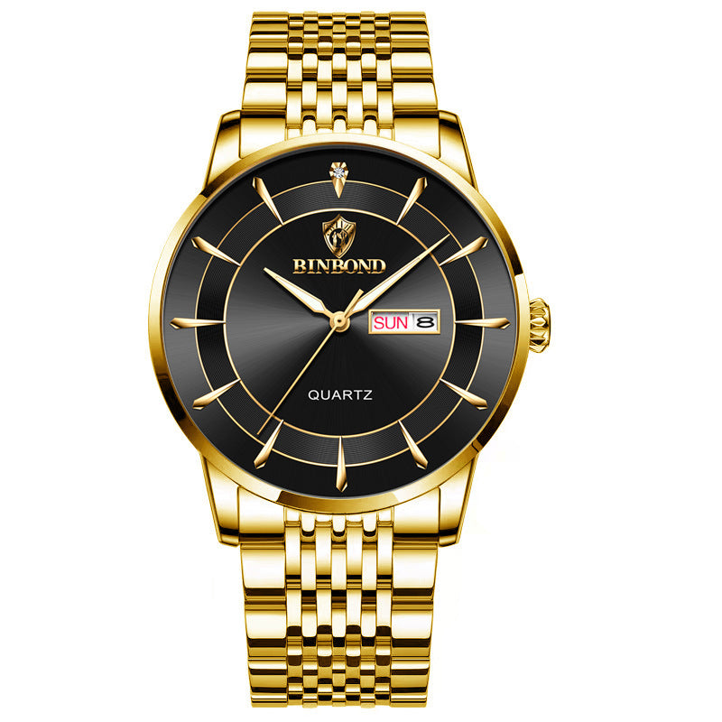 Wasserdichte Herrenuhr mit Leuchtzeigern – Bild 4 | LuxeStyle