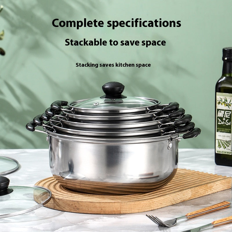 Suppentopf-Set mit Dämpfeinsatz – Bild 5 | LuxeStyle