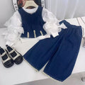 Kinder-Corduroy-Set mit Hose und T-Shirt – Bild 2 | LuxeStyle