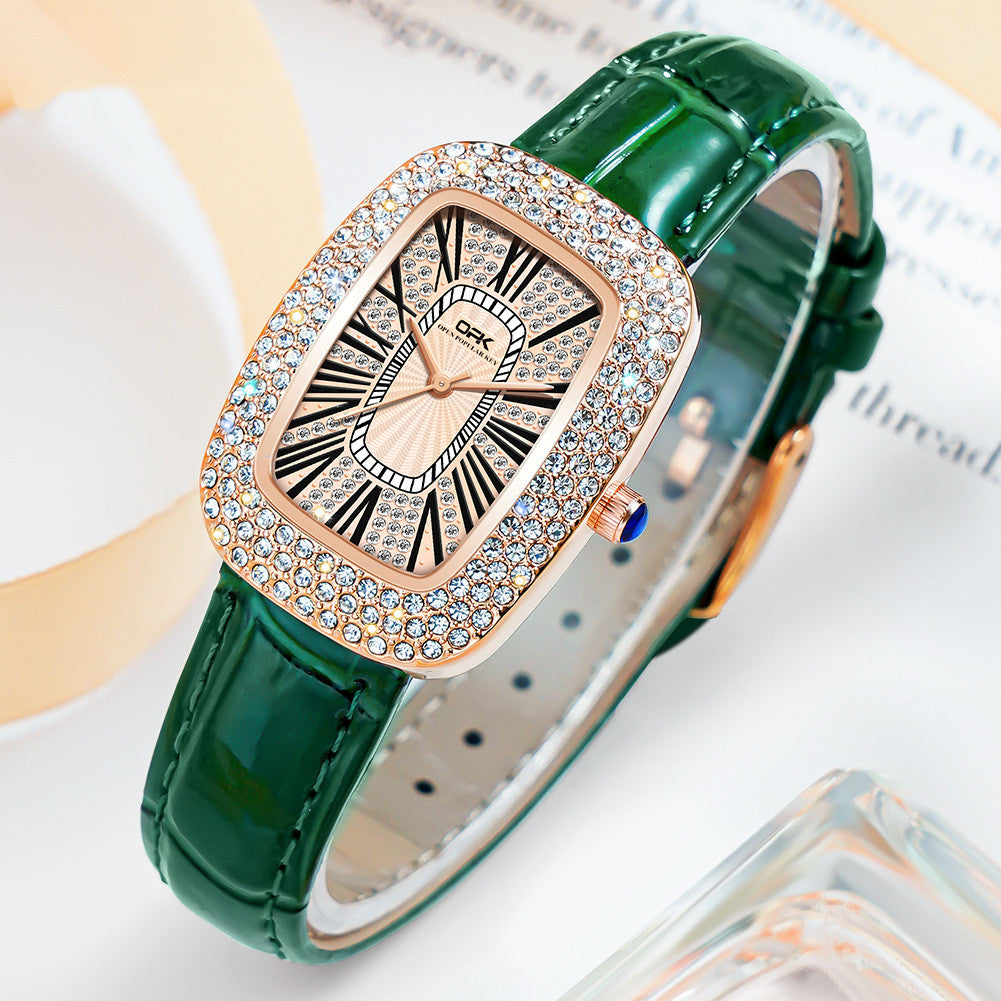 Elegante Damenuhr mit Lederarmband – Bild 2 | LuxeStyle