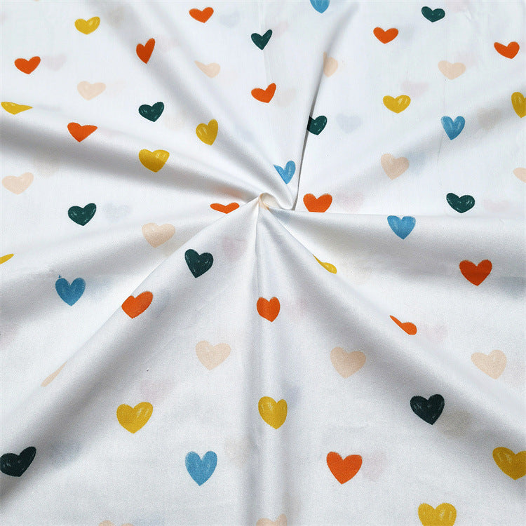 Geometrische Herzen Baumwoll-Twill Stoff – Bild 3 | LuxeStyle