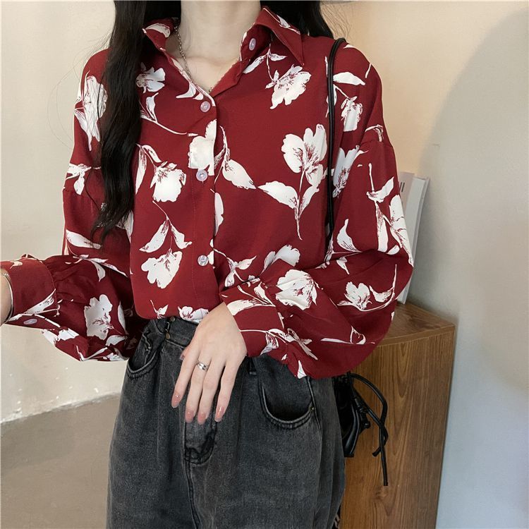 Damen Retro-Hemd mit Print – Bild 7 | LuxeStyle