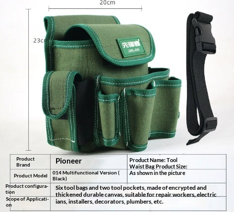 Robuste Canvas-Gürteltasche für Werkzeuge