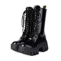 Chunky-Heel Boots mit Seitenreissverschluss
