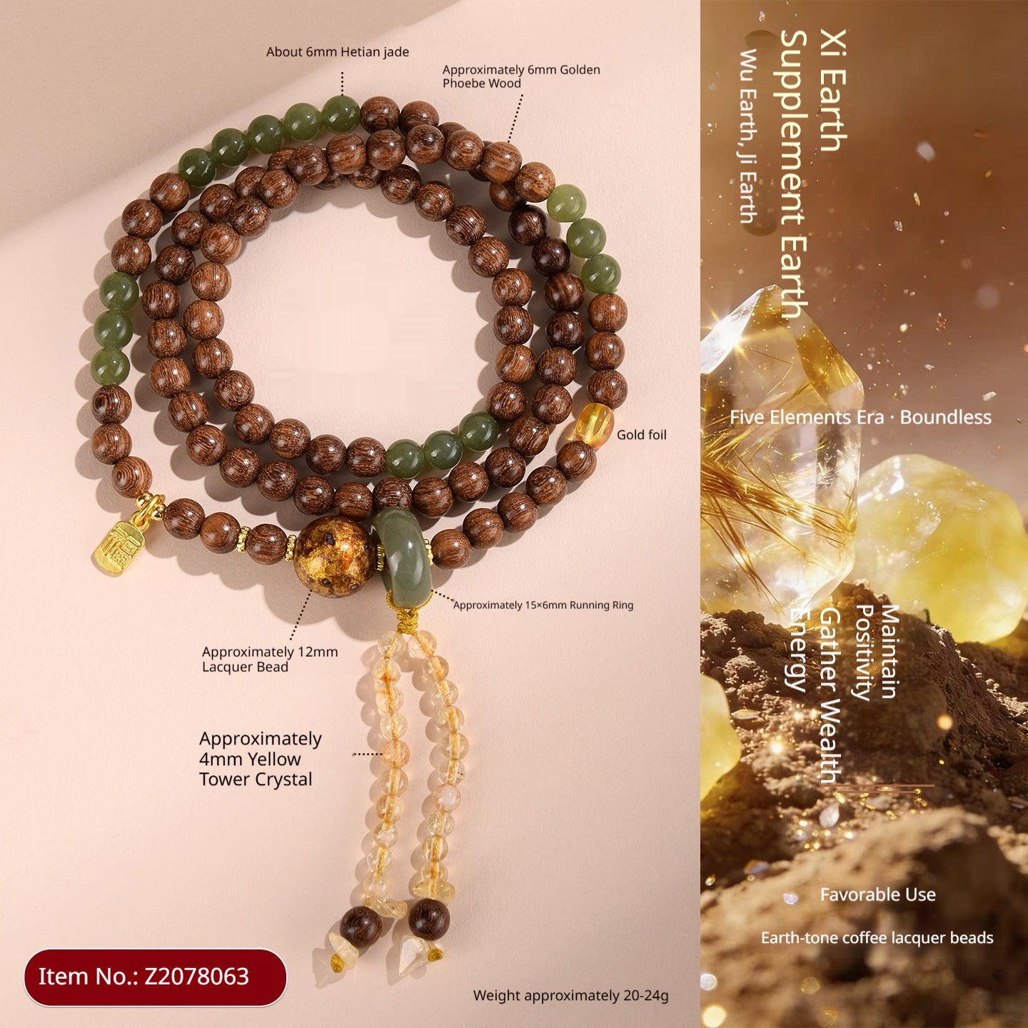 Armband und Halskette mit drei Kreisen