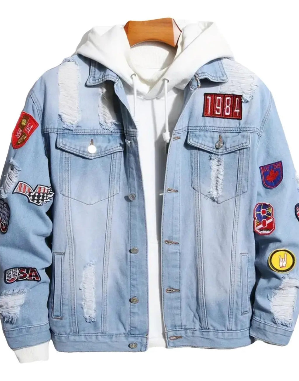 Taillierte Jeansjacke für Herren – Y102S – Ansicht 8
