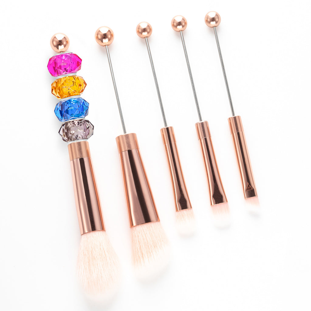 5 Make-up Pinsel mit Metallgriff – Bild 1 | LuxeStyle