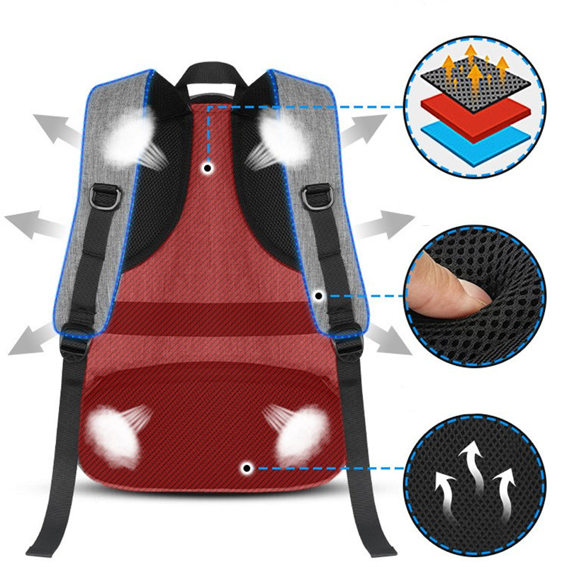 Nylon Business Rucksack mit USB-Ladefunktion – Bild 6 | LuxeStyle