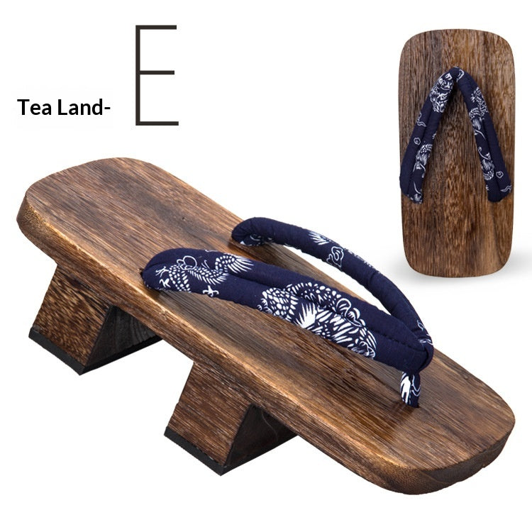 Herren-Flip-Flops mit 5.5cm Holzabsatz