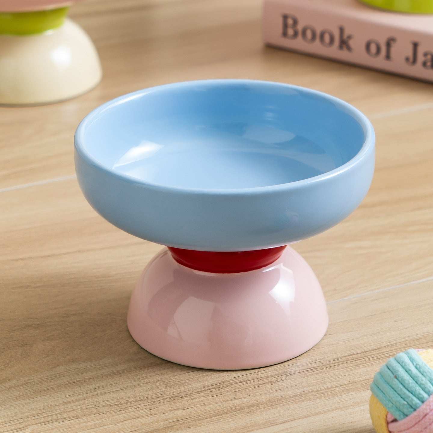 Macaron Keramik Napf erhöht für Katzen