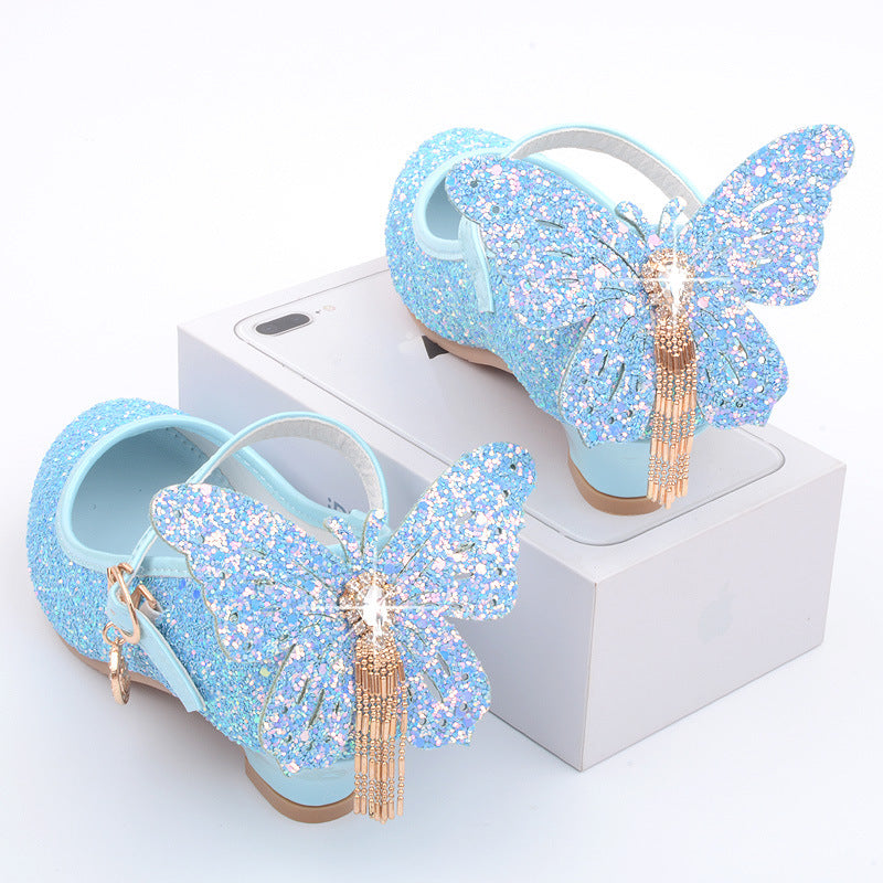 Mädchen High Heels mit Pailletten – Bild 3 | LuxeStyle