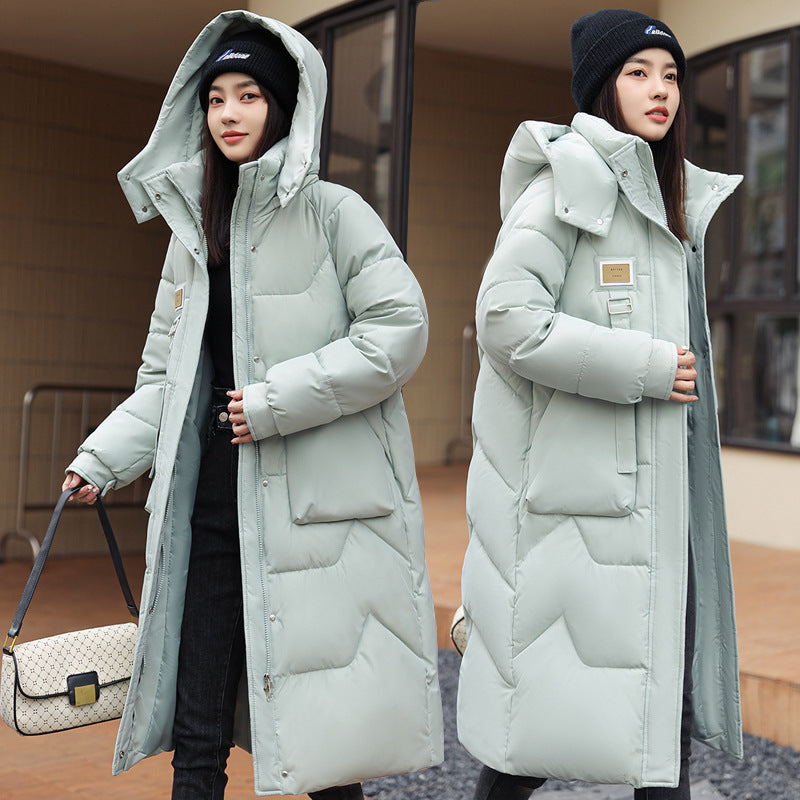 Gepolsterte Daunenjacke mit Kapuze – Bild 9 | LuxeStyle