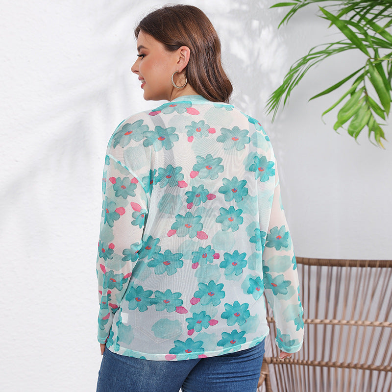 Langarmshirt mit Rundhalsausschnitt und Print