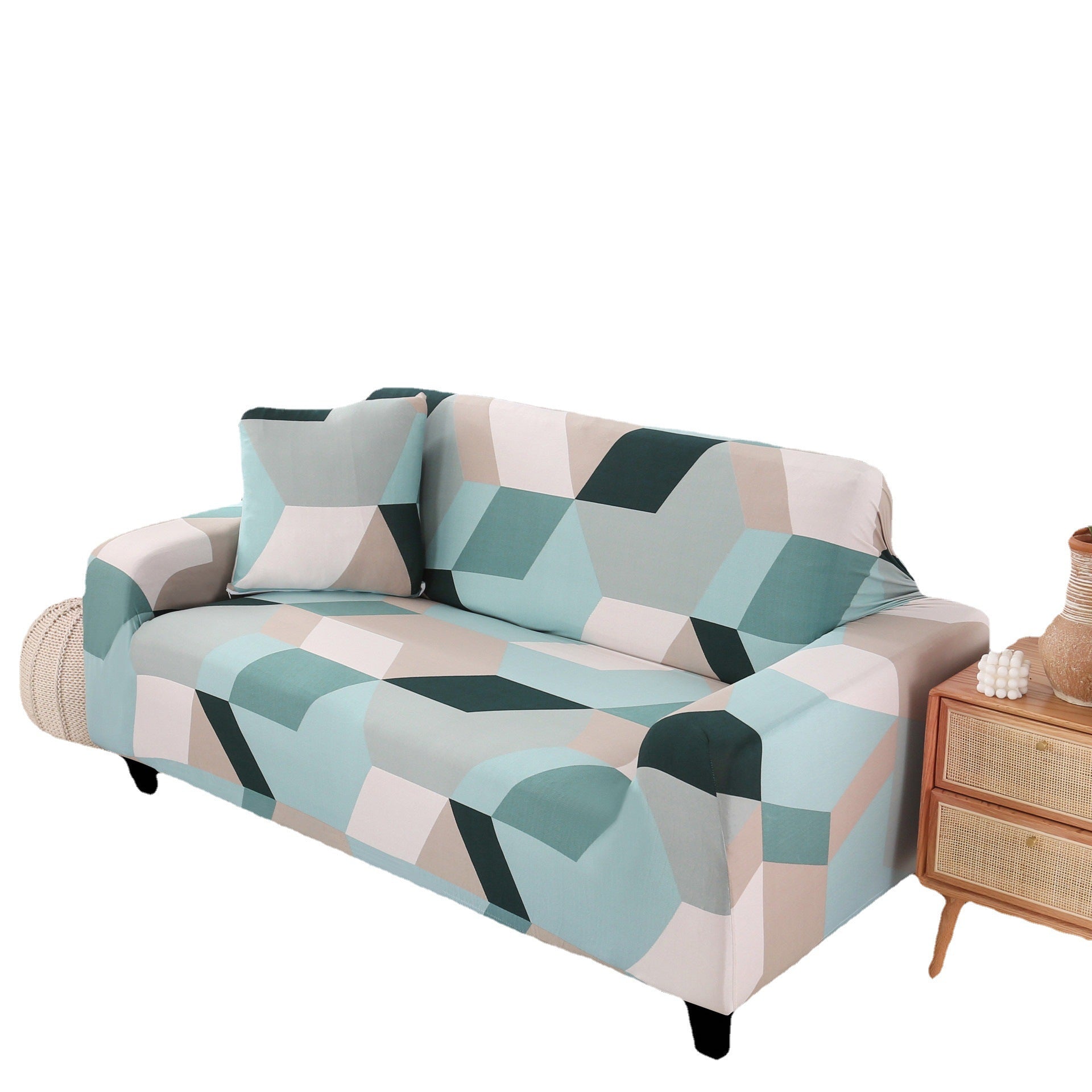Gedruckter Multifunktioneller Strick Dehnbarer Sofa-Bett-Bezug