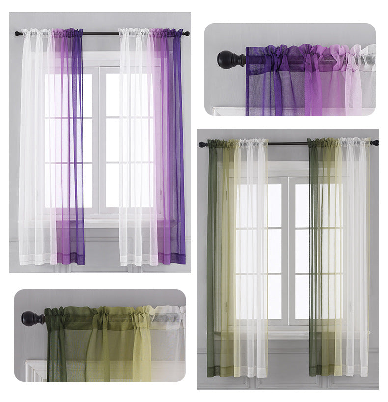 Farbverlauf-Vorhang Leinen-Optik – Bild 5 | LuxeStyle