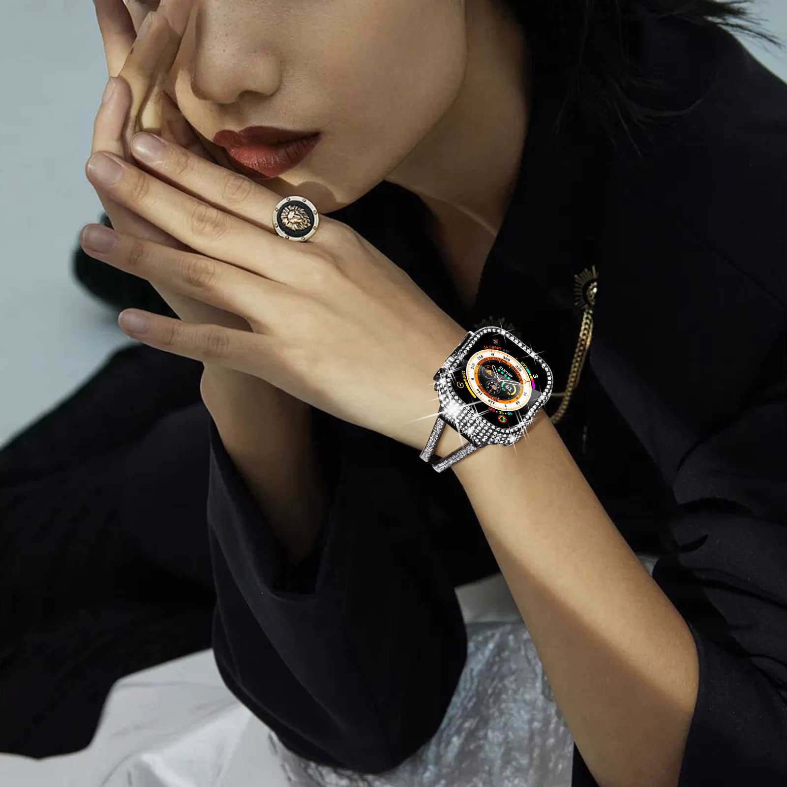 Schutzhülle für Smartwatch, Full Diamond Cut-out