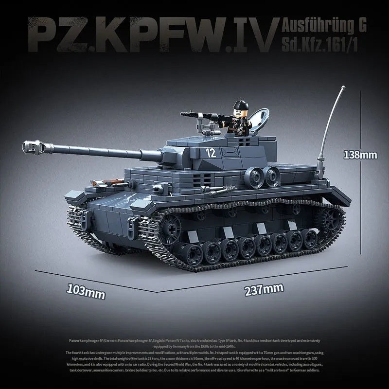 Typ 4 G Panzer Baustein-Puzzle-Spielzeug
