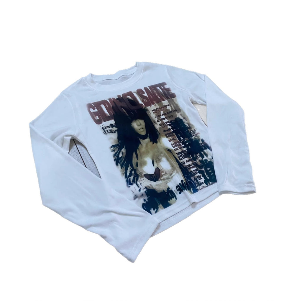 Bedrucktes Langarm-Shirt mit Rundhalsausschnitt – Bild 5 | LuxeStyle