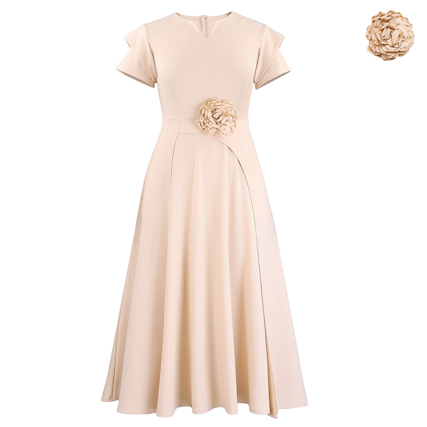 Elegantes Sommerkleid mit Blumenmuster