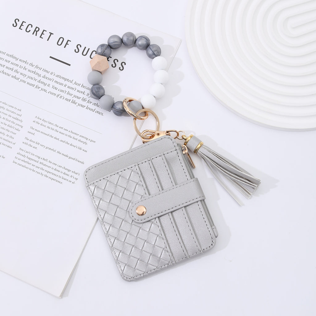 Kartenhalter mit Perlenarmband | LuxeStyle