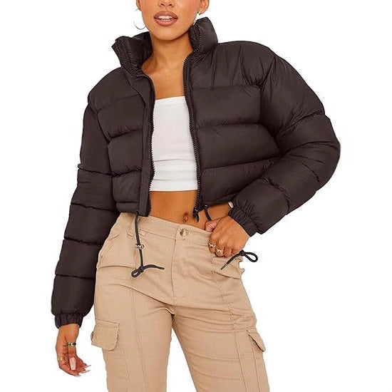 Weisser Pufferjacke mit Seitentasche – Bild 7 | LuxeStyle