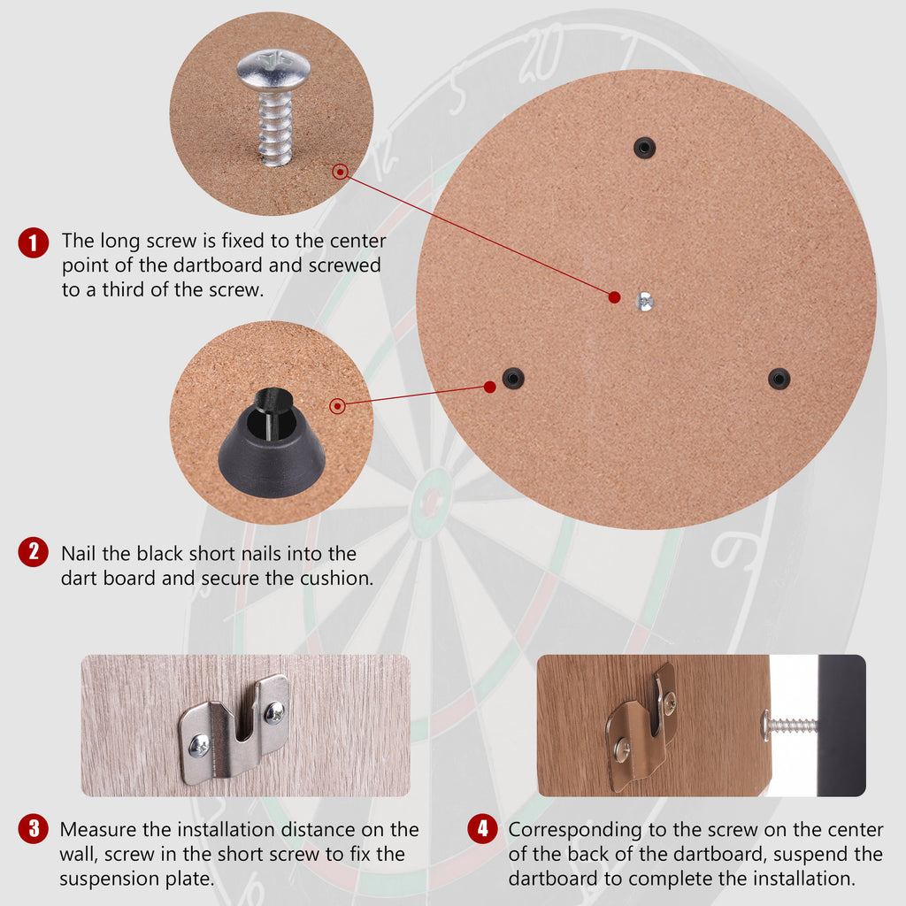 Dartboard Schlüsselanhänger Wandhaken