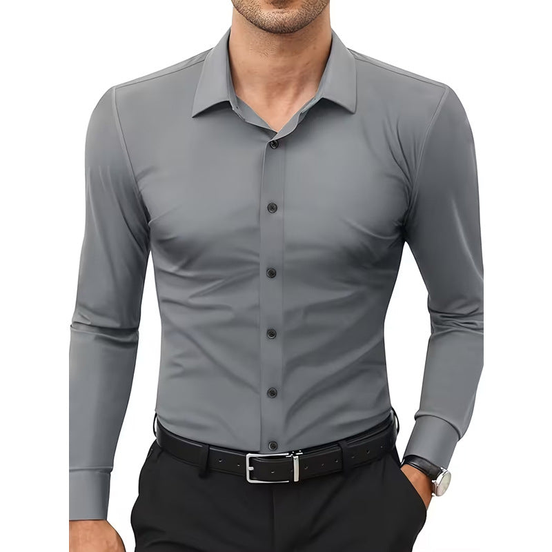 Weisser Stretch-Hemd – Bild 1 | LuxeStyle