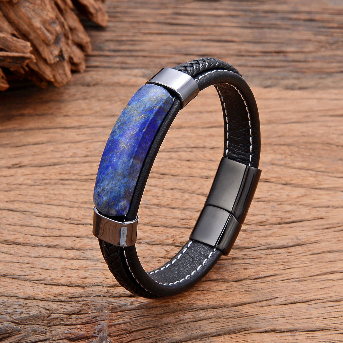Geometrisches Lederarmband – Bild 5 | LuxeStyle