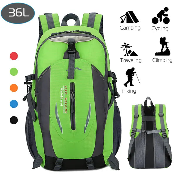 36L Outdoor-Rucksack – wasserdicht für Hiking, Reisen & Camping