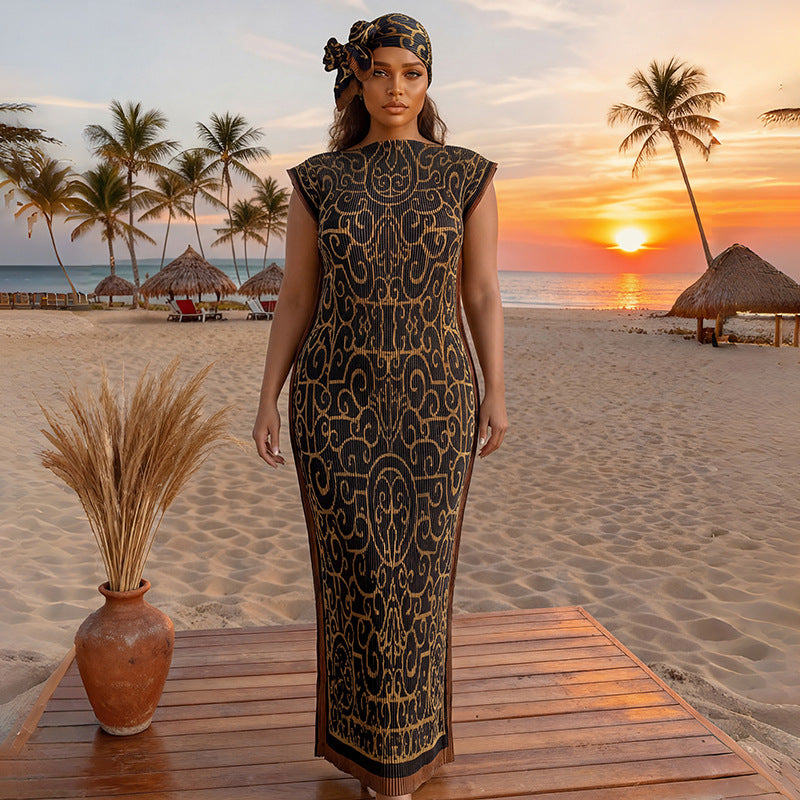 Seidenkleid mit Sonnenschutz-Schal, 2-teiliges Set – Bild 10 | LuxeStyle