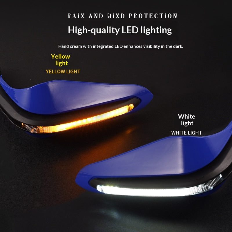 Motorrad Handschutz mit weissem Licht, universal