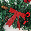 Weihnachts-Rattan-Girlande mit Zapfen und Schleife | LuxeStyle