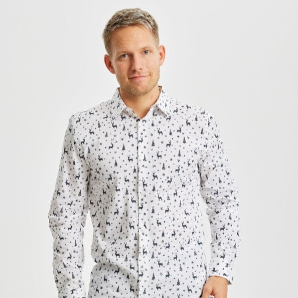 Herren Langarmhemd mit Farbblöcken – Bild 4 | LuxeStyle