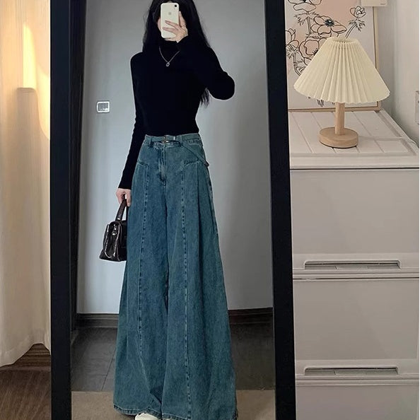 Weit geschnittene High-Waist Jeans