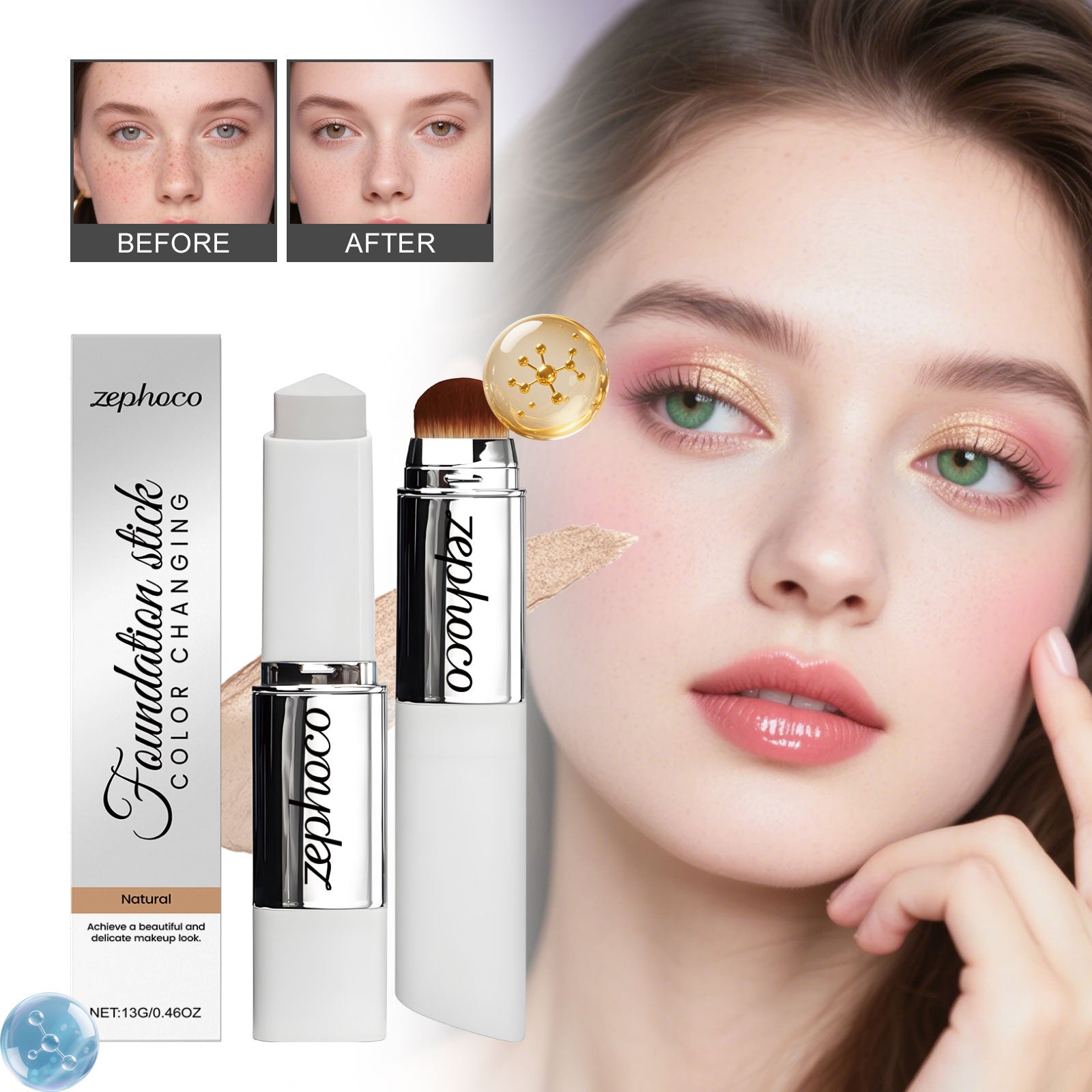 Farbwechselnder Concealer & Foundation Stick