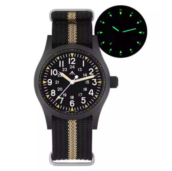 Retro-Militär-Armbanduhr