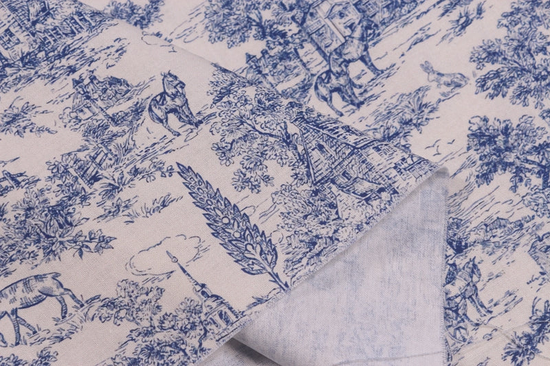 Vintage Blues Musselin-Stoff – Bild 5 | LuxeStyle