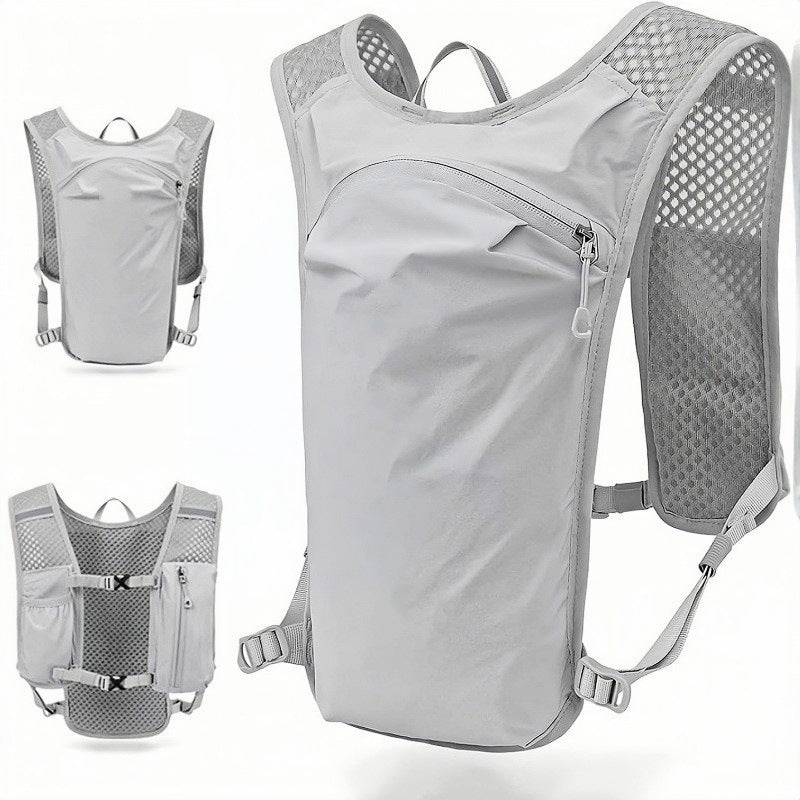 Outdoor-Rucksack mit Laufbeutel, 5L, Nylon, schwarz/ grau – Bild 4 | LuxeStyle