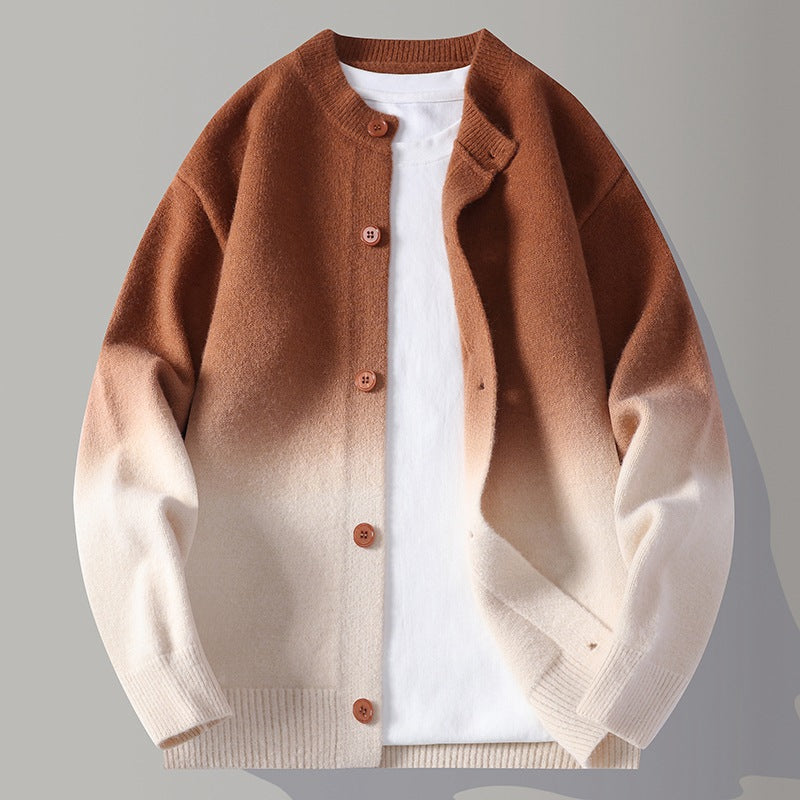 Cardigan mit Farbverlauf-Strickmuster