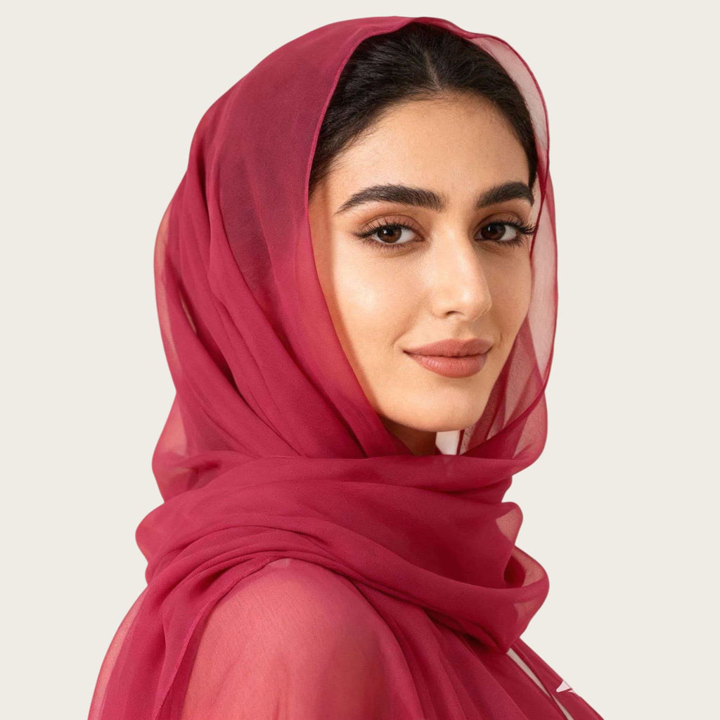 Samt-Chiffon Schal – Bild 13 | LuxeStyle