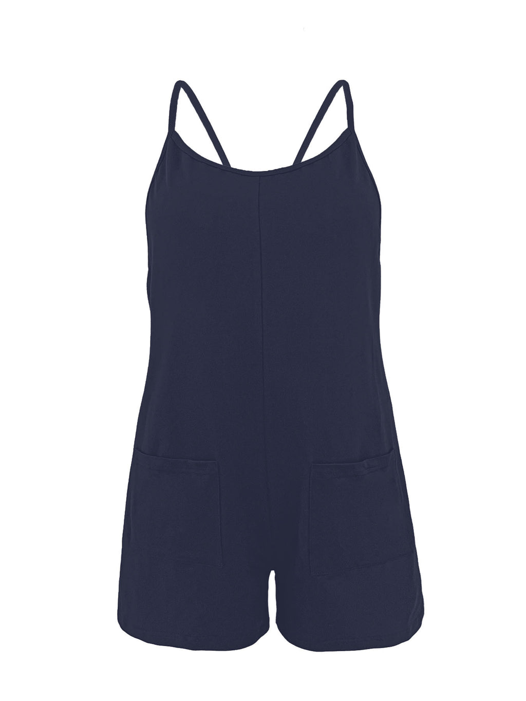 Overall-Playsuit mit Spaghettiträgern