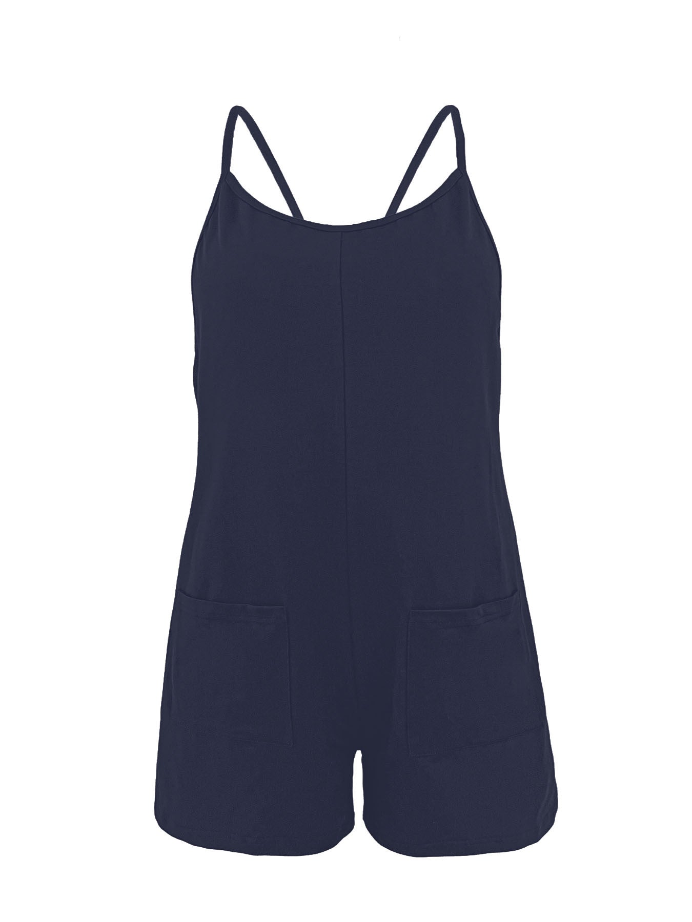 Overall-Playsuit mit Spaghettiträgern